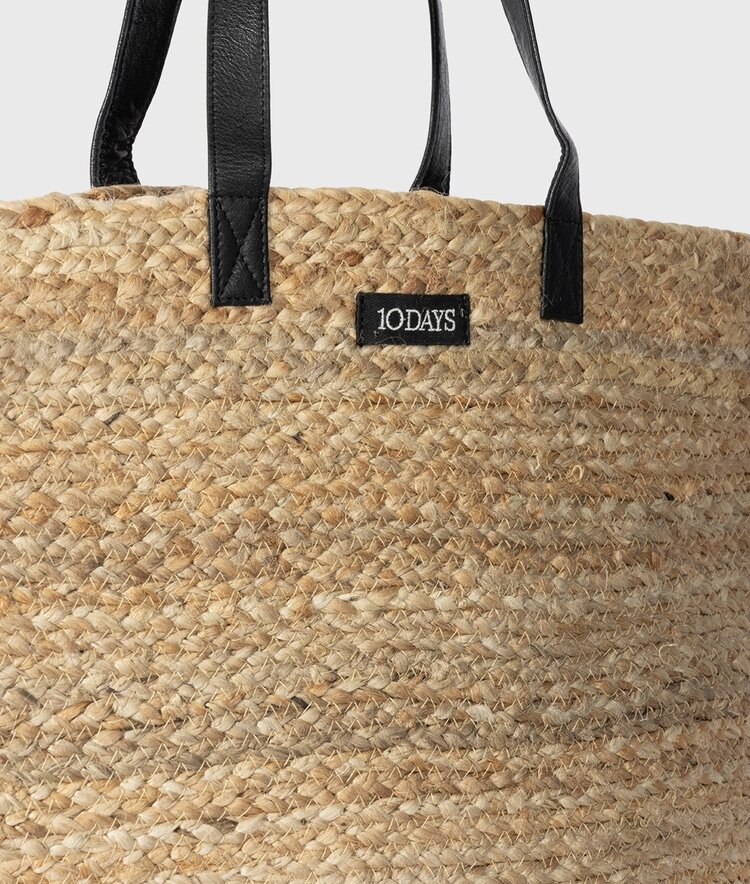 10DAYS Jute bag beach white 10Days