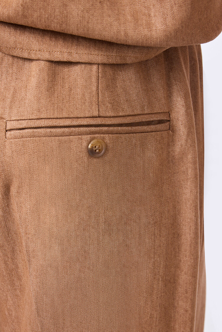 Corel Amsterdam Lior pants wide lyocell tabacco Corel