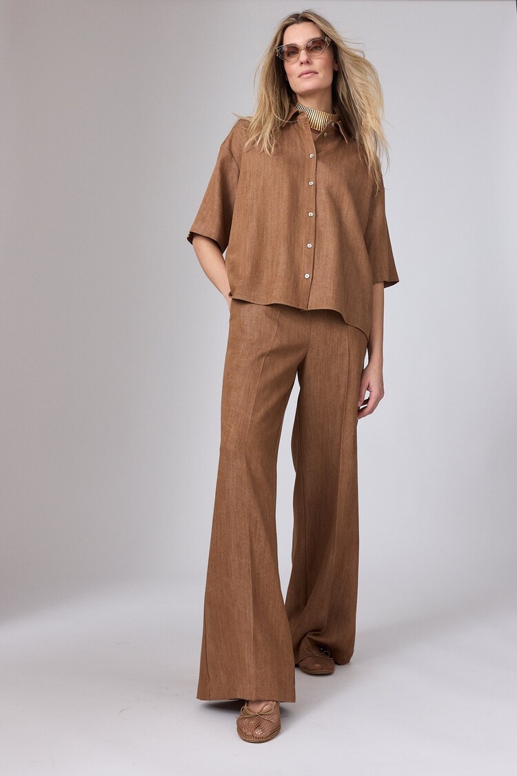 Corel Amsterdam Mila blouse lyocell tabacco Corel