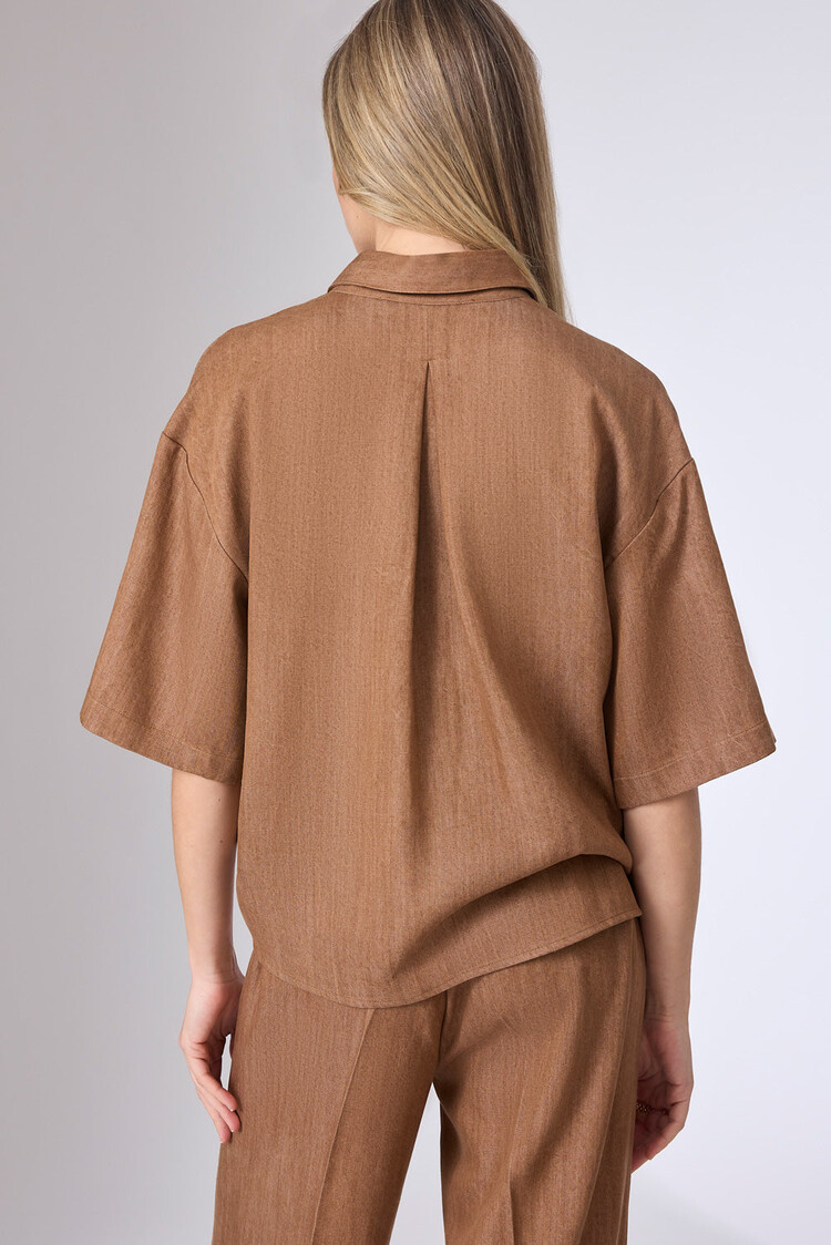 Corel Amsterdam Mila blouse lyocell tabacco Corel