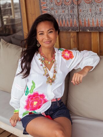 Place du Soleil Blouse S26-339 wit