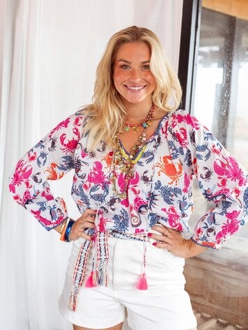 Place du Soleil Blouse S26-434 multicolour