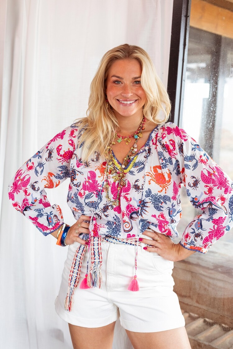 Place du Soleil Blouse S26-434 multicolour Place du Soleil