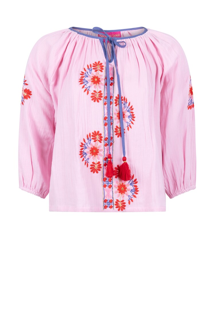 Place du Soleil Blouse S26-456 roze Place du Soleil