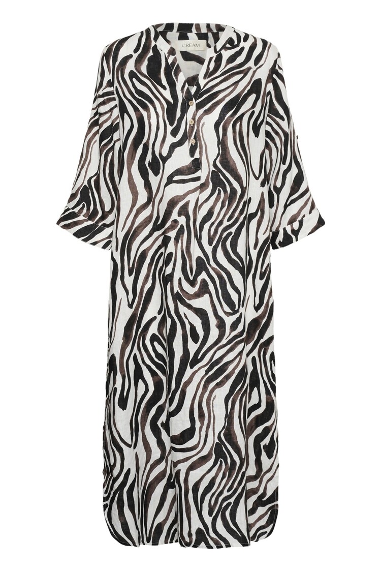 Cream CRBellis caftan dress black white animal Cream