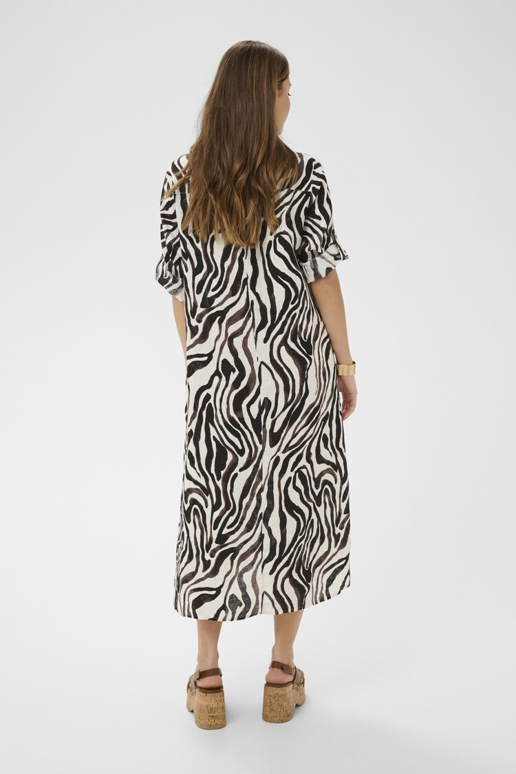 Cream CRBellis caftan dress black white animal Cream