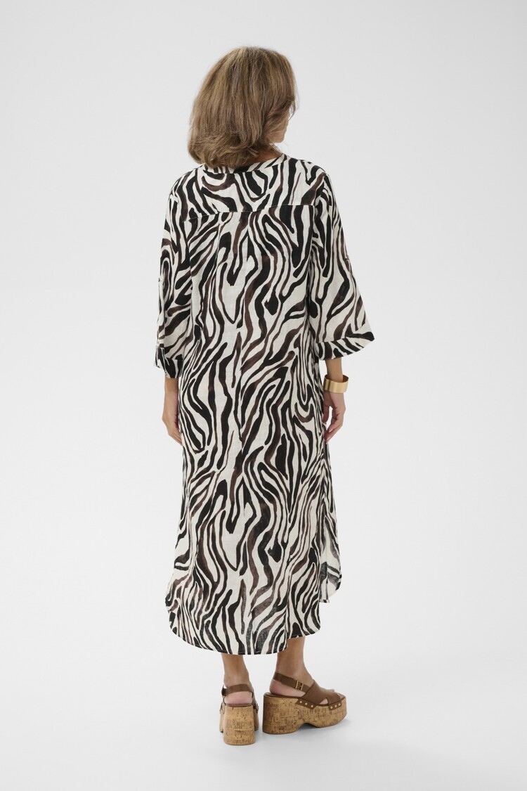 Cream CRBellis caftan dress black white animal Cream