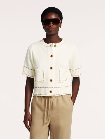 Beaumont Oda cardigan soft camel