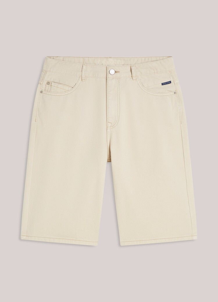 Summum Woman Bermuda shorts coloured denim ivory Summum Woman