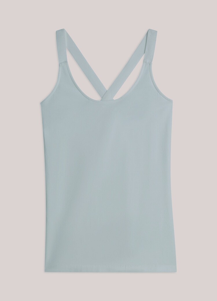 Summum Woman Top crossband basics glacier blue Summum Woman