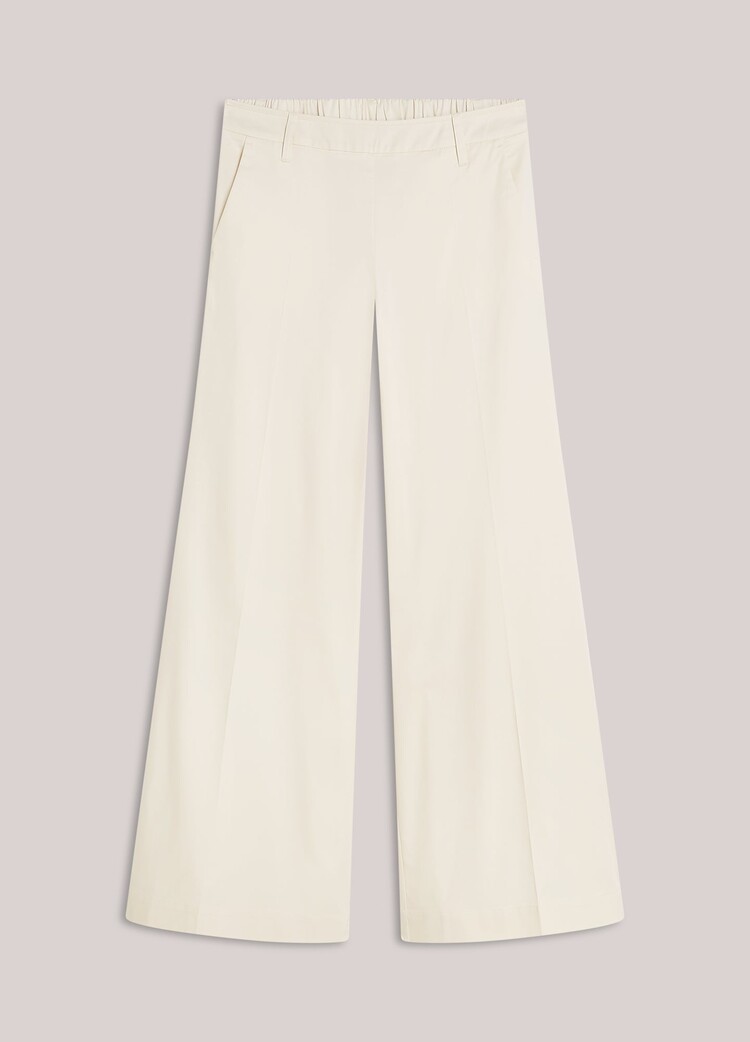 Summum Woman Trousers long cotton stretch off white Summum Woman