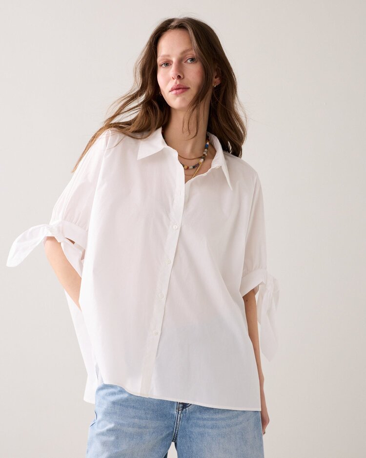 Summum Woman Blouse crispy poplin off white Summum Woman
