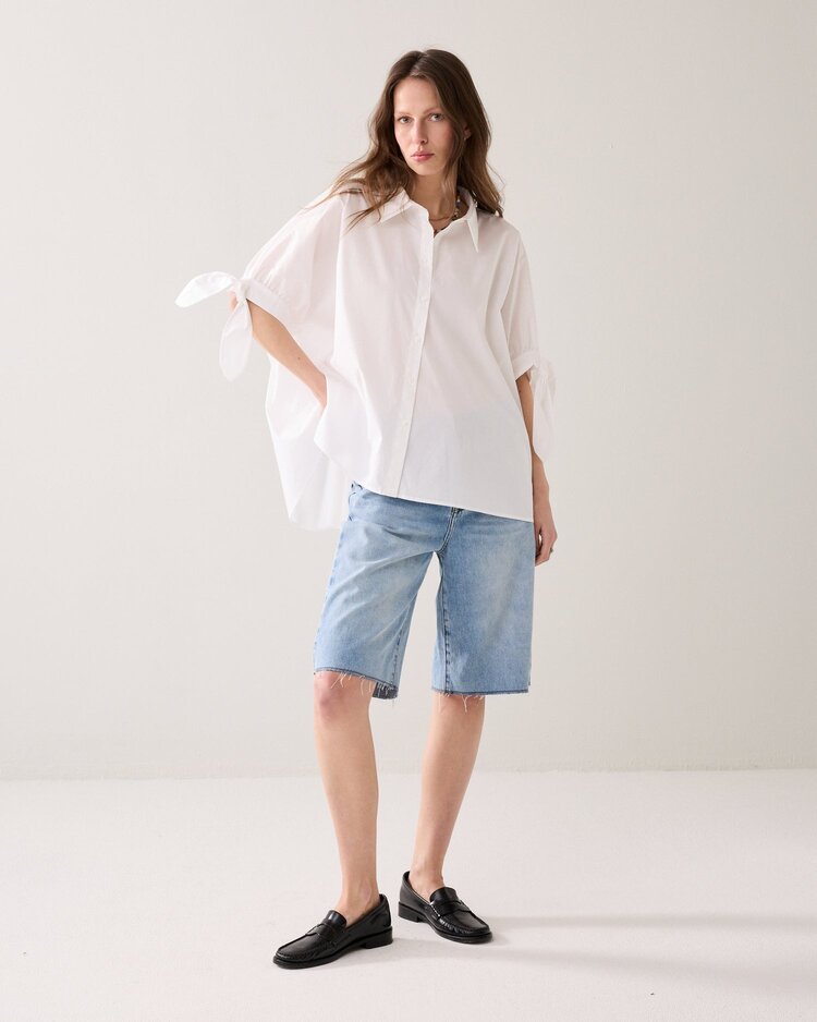 Summum Woman Blouse crispy poplin off white Summum Woman
