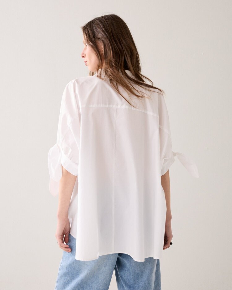 Summum Woman Blouse crispy poplin off white Summum Woman
