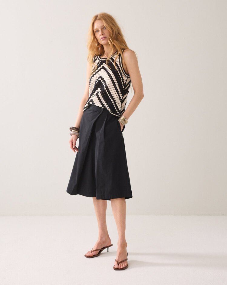 Summum Woman Wrap shorts cotton black Summum Woman