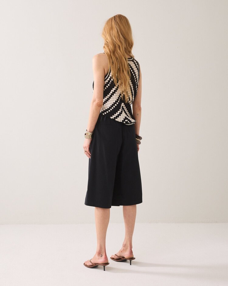 Summum Woman Wrap shorts cotton black Summum Woman