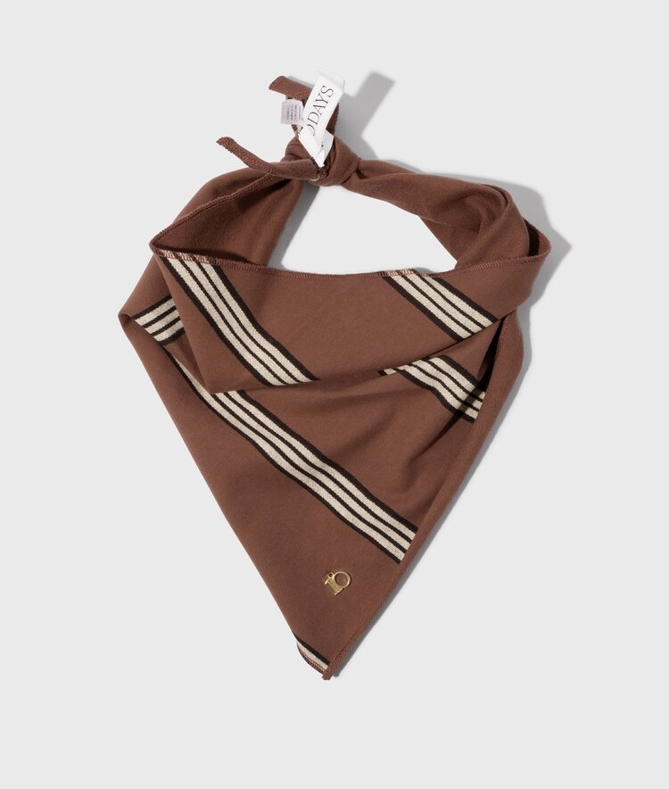 10DAYS Bandana stripes deep brown 10Days