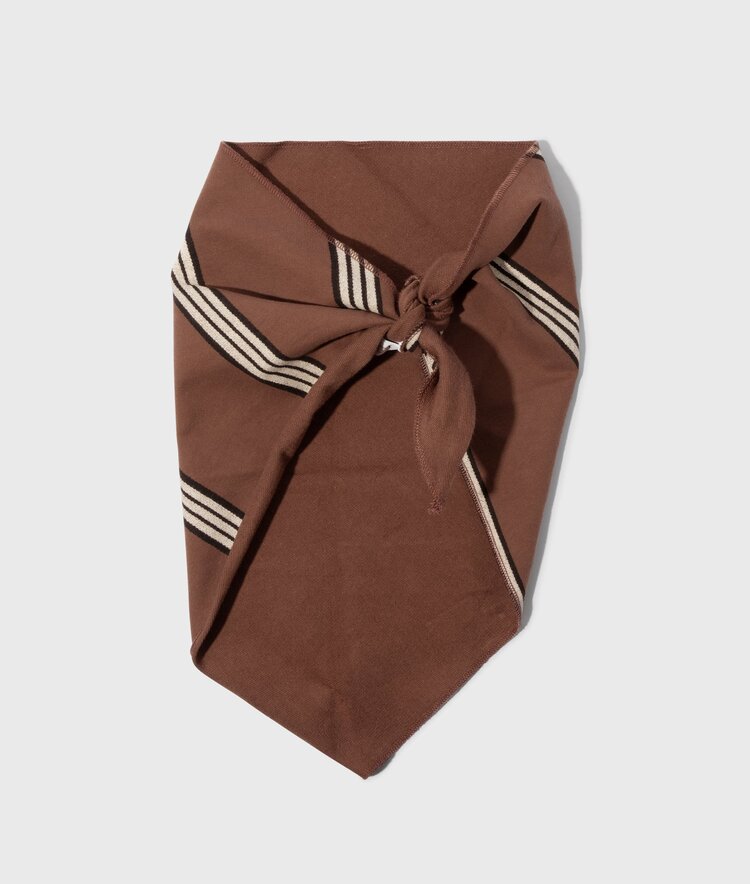 10DAYS Bandana stripes deep brown 10Days