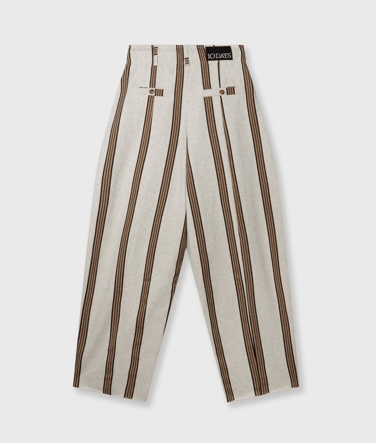 10DAYS Bar piece stripes soft white melee 10Days