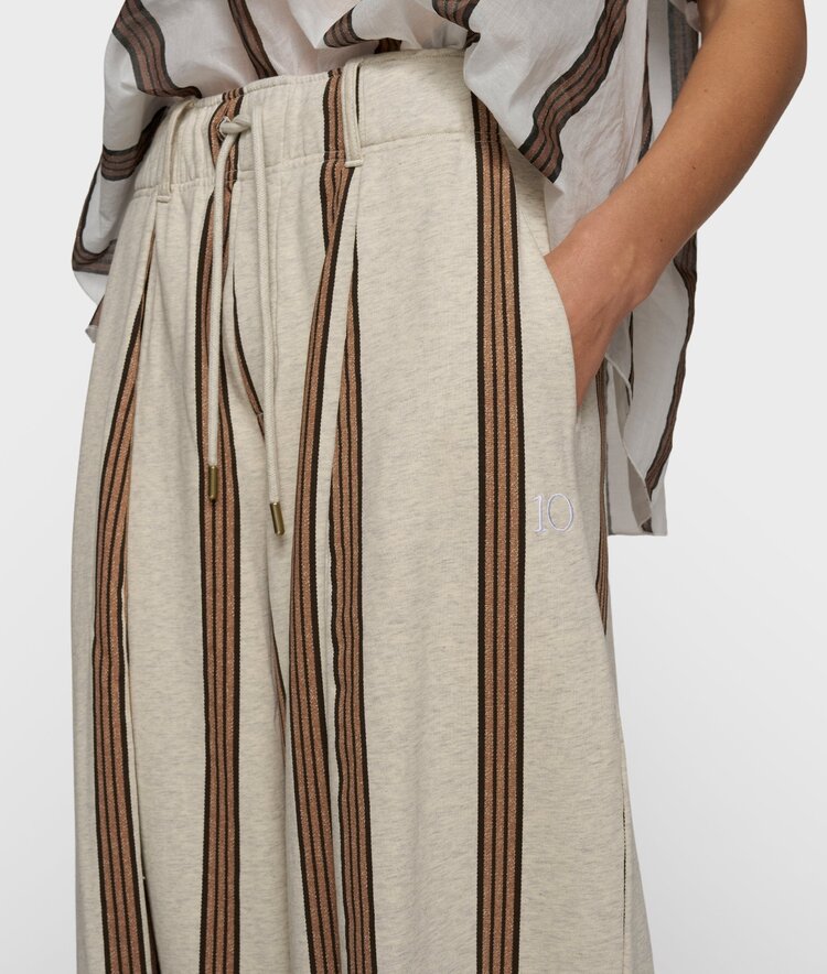 10DAYS Bar piece stripes soft white melee 10Days