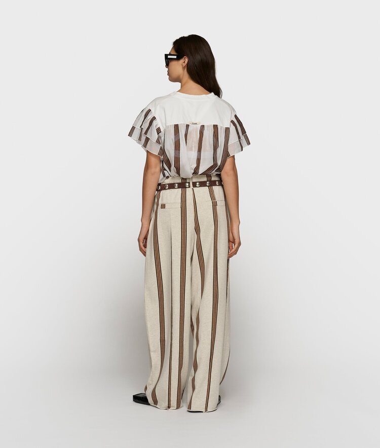 10DAYS Bar piece stripes soft white melee 10Days