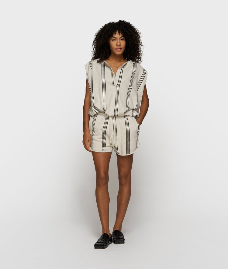 10DAYS Balloon top stripes soft white melee 10Days