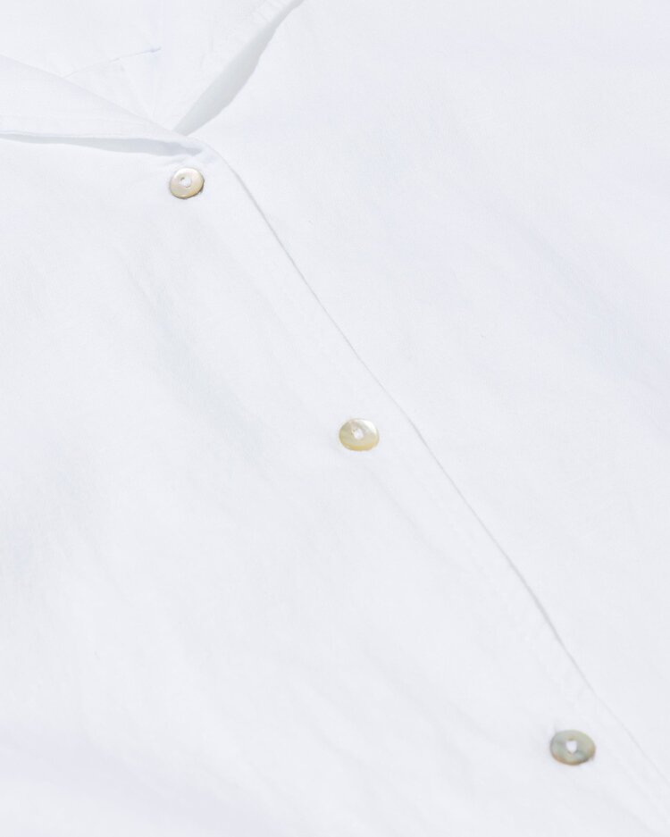 10DAYS Cotton linen blouse white 10Days