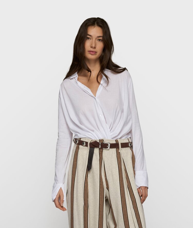 10DAYS Wrap blouse white 10Days