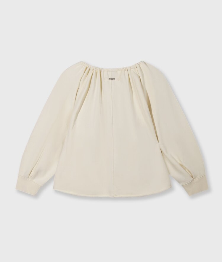 10DAYS LA sweater gathering soft vanilla 10Days