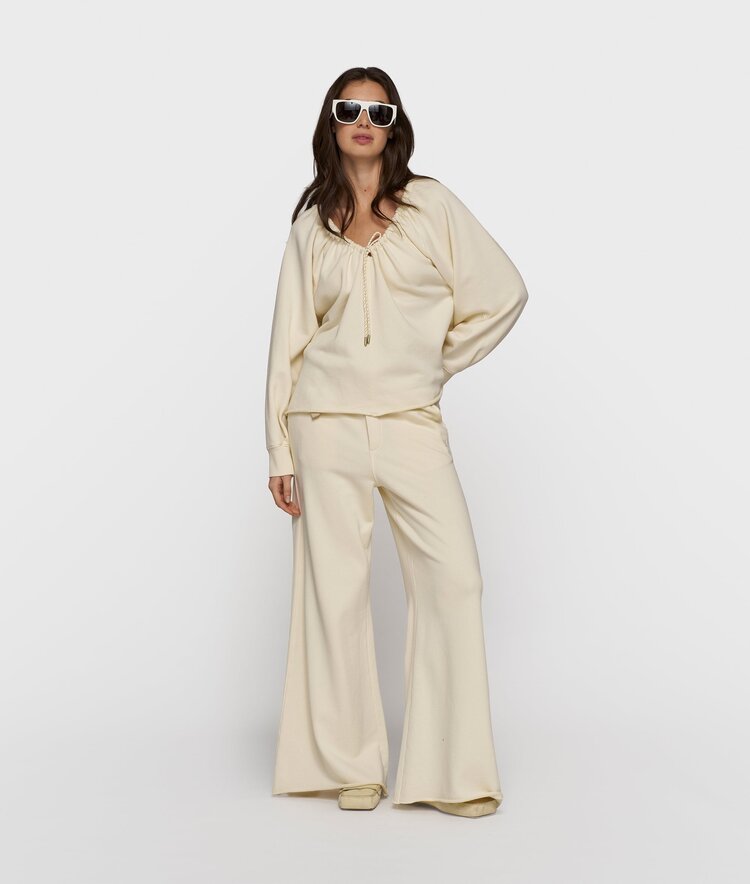 10DAYS LA sweater gathering soft vanilla 10Days