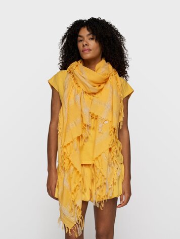 10DAYS Scarf lurex mango