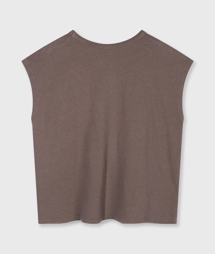 10DAYS Cotton linen tee moonrock 10Days