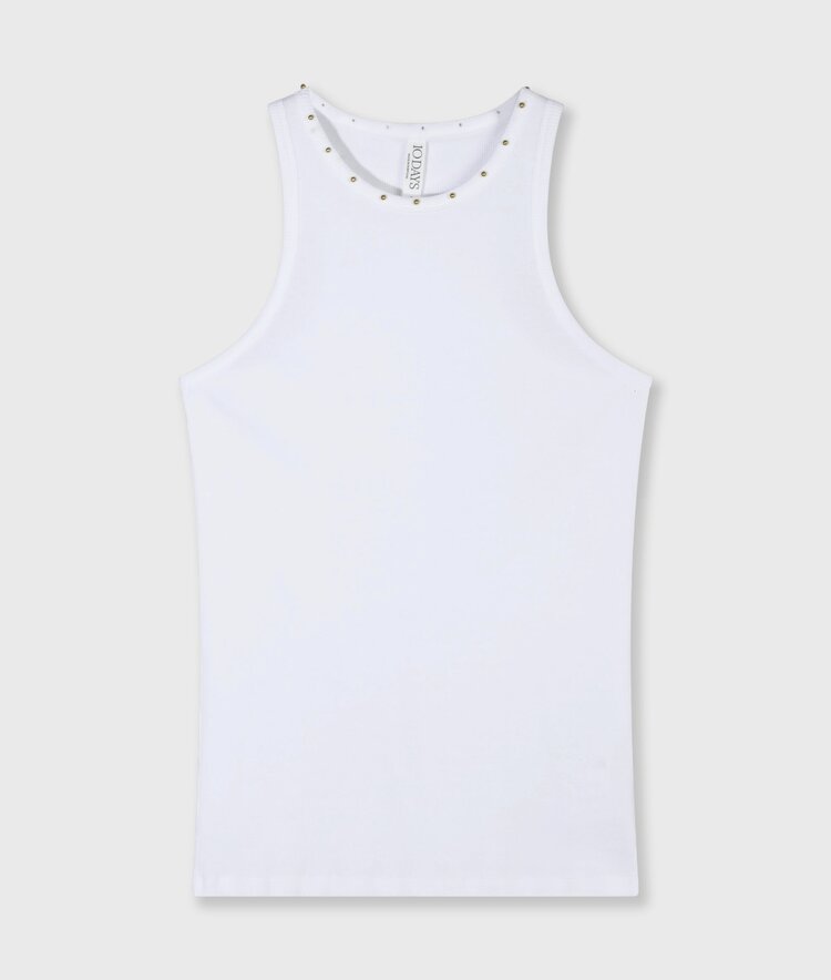 10DAYS Tank top pearls white 10Days