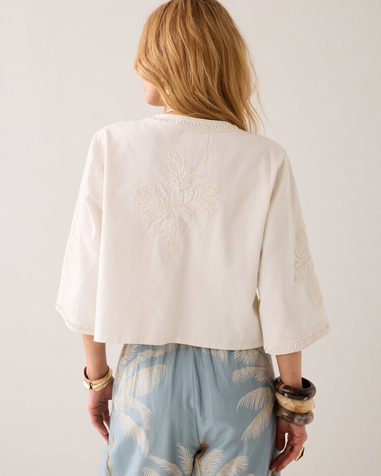 Summum Woman Jacket embroidery ivory Summum Woman