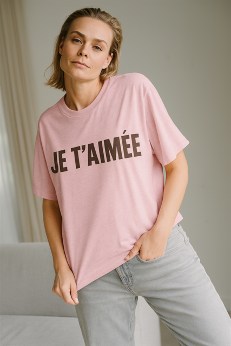 Aímée the label SelaraHS T-shirt print pink melee Aimee the Label