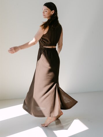 Aímée the label MelinaHS dress brown