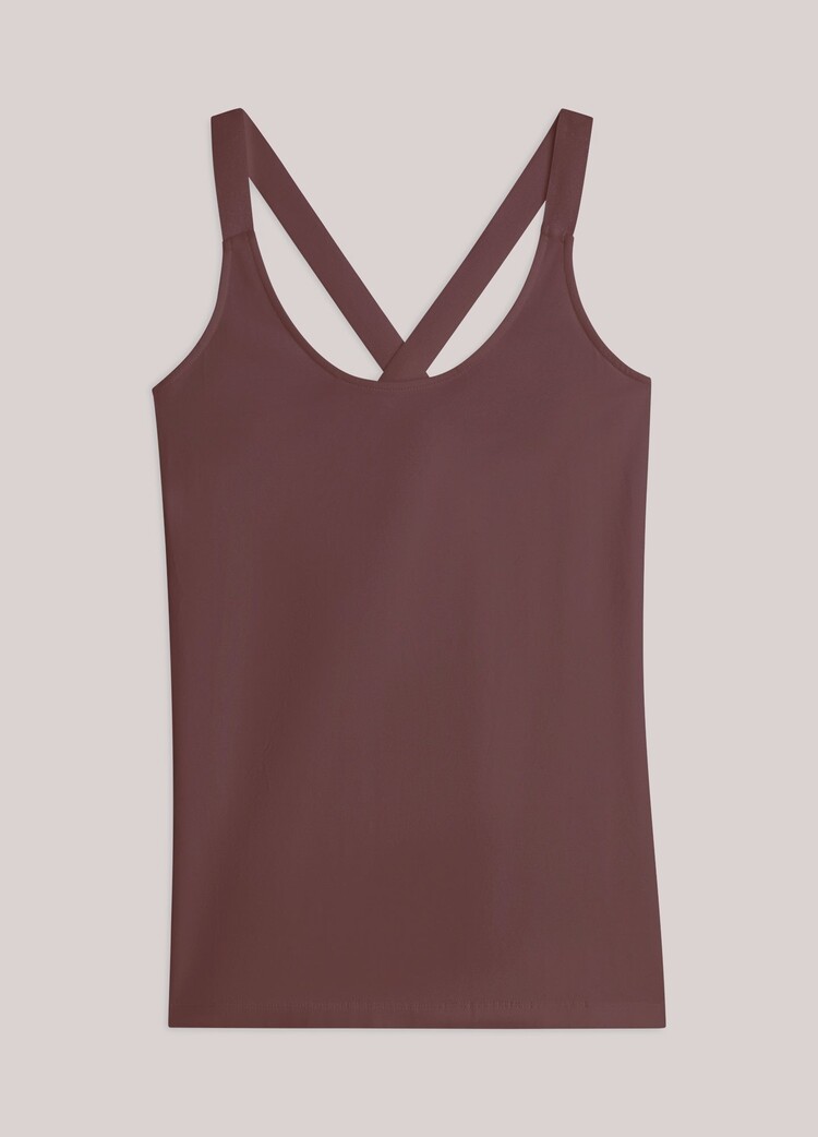 Summum Woman Top crossband basics deep fig Summum Woman