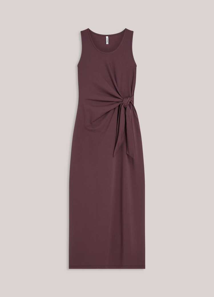 Summum Woman Dress cotton heavy deep fig Summum Woman