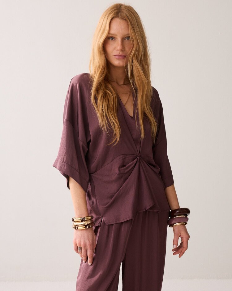 Summum Woman Top silky touch deep fig Summum Woman