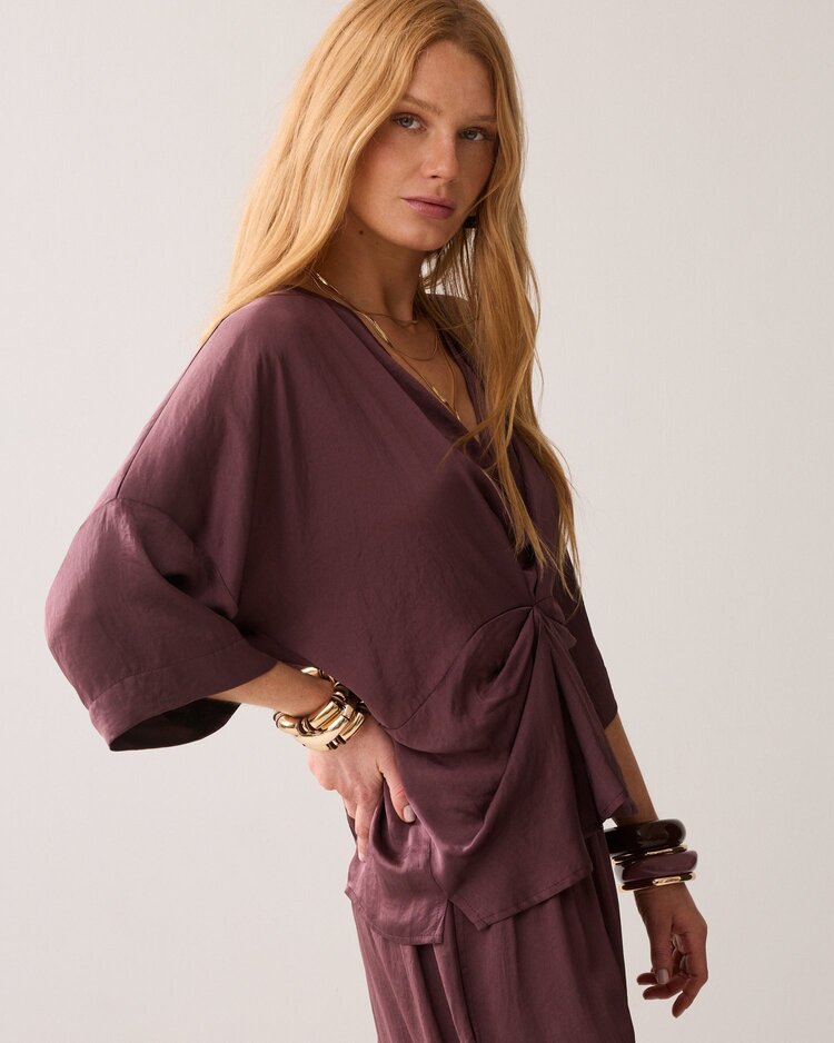 Summum Woman Top silky touch deep fig Summum Woman