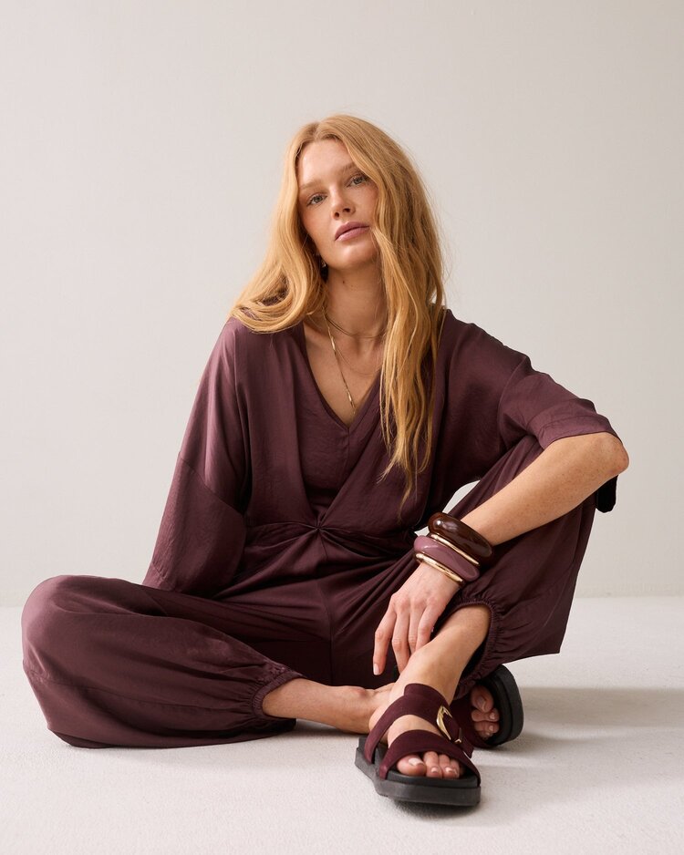 Summum Woman Top silky touch deep fig Summum Woman