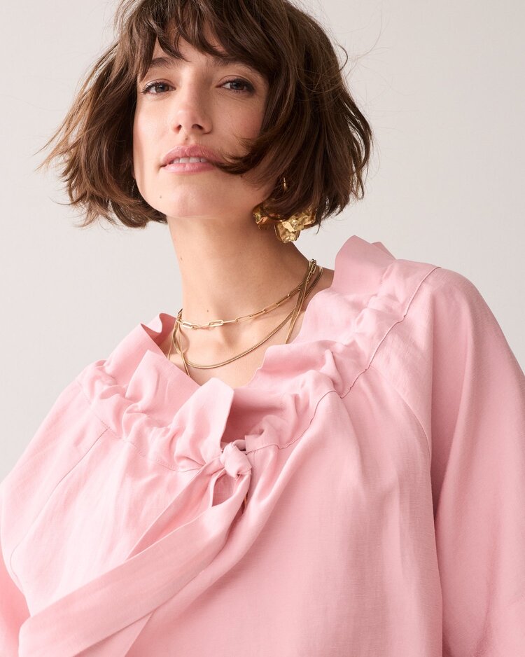 Summum Woman Top modal linen blend rose quartz Summum Woman