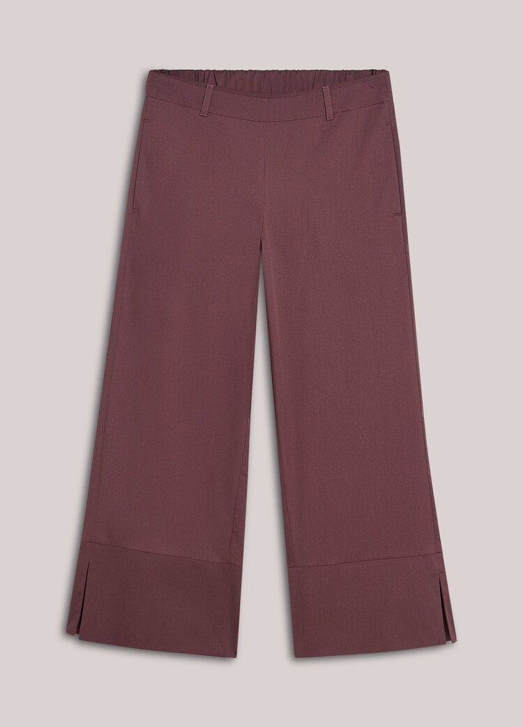 Summum Woman Trousers cotton stretch deep fig Summum Woman