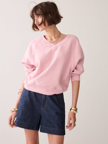 Summum Woman Jersey fade-out sweat rose quartz