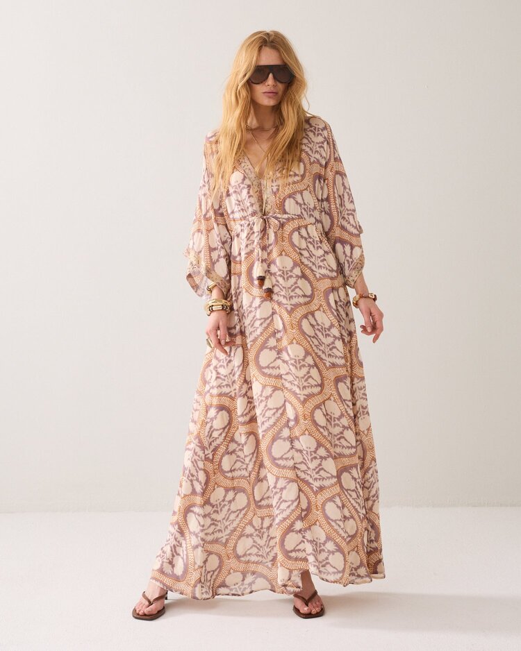 Summum Woman Dress art deco print multicolour Summum Woman