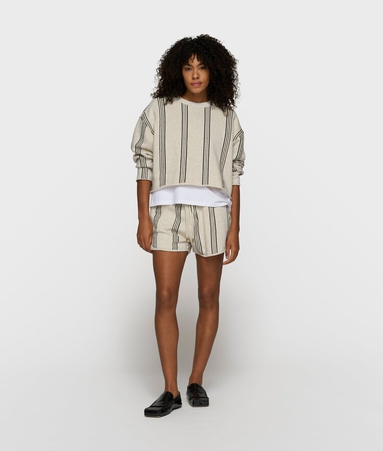 10DAYS Easy shorts stripes soft white melee 10Days