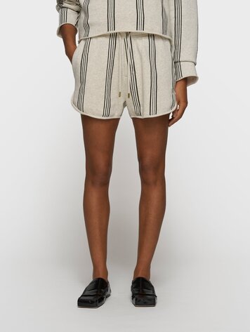 10DAYS Easy shorts stripes soft white melee