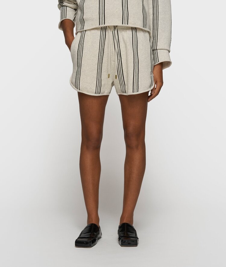 10DAYS Easy shorts stripes soft white melee 10Days