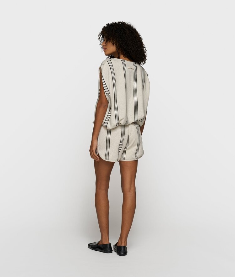 10DAYS Easy shorts stripes soft white melee 10Days