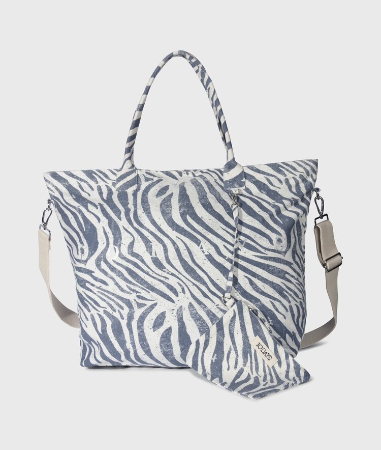 10DAYS Beach shopper zebra light vanilla 10Days